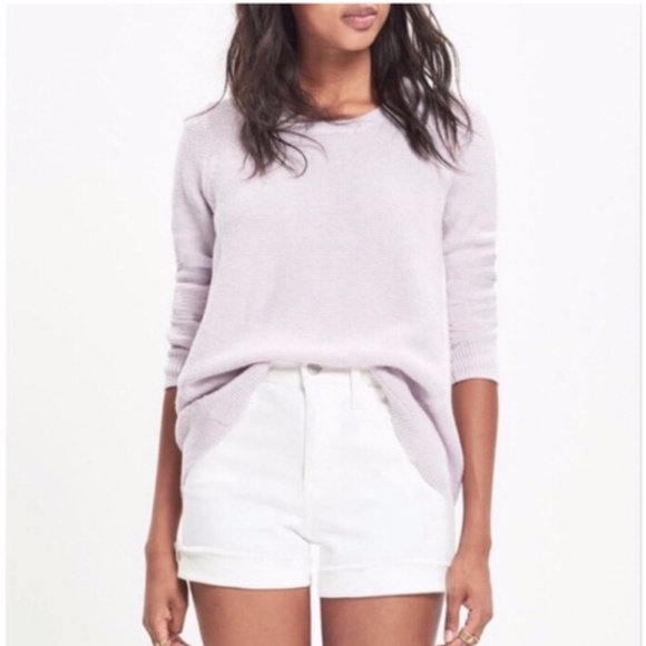 Madewell Sweaters - Madewell Riverside Texture Sweater in Lilac Purple